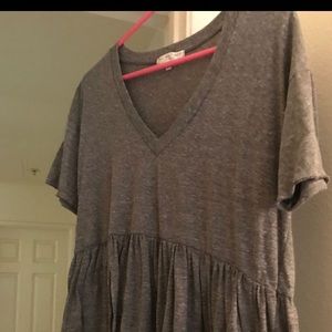 Grey peplum shirt